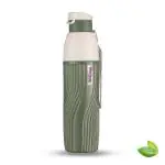 Trueware Aqua Bliss PU Insulated Plastic Water Bottle 600 ML BPA Free Kids Bottle School, Office, College, Travel, Sports Bottle