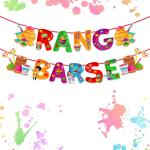 Zyozique Rang Barse Holi Banners, Holi Banner For holi Party Decorations - Colorful Banner For Holi
