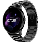 Noise NoiseFit Twist Go Bluetooth Calling Smartwatch, 1.39’’ HD Display, Stainless Steel Strap, 100+ Watch Faces, AI Voice Assistant, 7 Days Battery, Elite Black