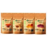 HerbsLand 100% Premium Sandalwood (Chandan), Orange Peel, Rose Petal Powder and Masoor Dal (Red Lentils-Seed) FacePack Powder For Face & Skin Care (100gm Each) (400 g)