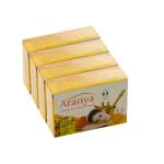 Aranya Natural Handmade Turmeric Soap (Pack of 4, 75g Each)