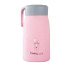 Welour Glass Pink Clase Azul Double Wall Vaccum Insulated Water Bottle - 350 Ml