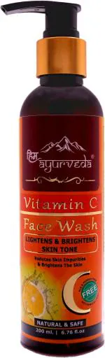 HIM AYURVEDA HIM AYURVEDA VITAMIN C TURMERIC FACE WASH- WITH LEMON, HONEY, PAPAYA, TURMERIC, ALOE VERA AND KASHMIRI SAFFRON-200ML Face Wash (200 ml)