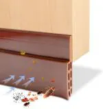 Delzon Brown Rubber Self Adheshive Under Door Draft Excluder Tape