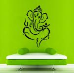 ARandNJ Ganesh Bhagwan DIY Reusable Design Ideal Polyvinyl Chloride Painting Wall Stencil 16 x 24 inch