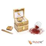 Dry Fruit Hub - Saffron 7 gm Finest A+ + Grade Kashmiri Kesar with Free Antique Wooden Gift Box