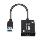 Cable Connector 4K Video Capture Card, HDMI to USB 3.0 Game Capture Card Cam Link Card Video Conference or Streaming, Record via DSLR, Camcorder, Work with Mac/Linus/Windows, OBS Nintendo Switch