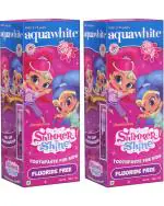 aquawhite Shimmer Shine Kids Strawberry Burst Toothpaste 80g (Pack of 2)