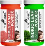 Park Daniel Pure And Natural Pomegranate Powder And Indigo Leaf Powder, 100 G Each (Combo Of 2) |Hair Care|Dandruff Control hair Powder|Healthy Strong Hair Mask