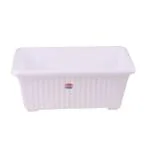 Garden's Need Plastic White Jupiter Pot 14 inch (Set of 10)