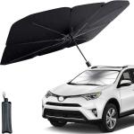 Dhvyant Mart Car Windshield Sun Shade Umbrella - Car Front Window Foldable Car Sunshade Cover UV Block (Heat Insulation Protection) for Auto Windshield Covers Trucks Cars