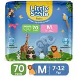 LittleSmile Better Dry Feel Baby Diaper Pants | Medium - M (70 Pieces)