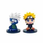 Awestuffs Naruto Kakashi Miniature Anime Action Figures Manga Collectible (Set Of 2) (6.5 cm)