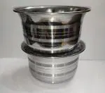 NAAYAGI - Stainless Steel - Multipurpose TOPE / Milk Boiling / Tea Making Pot, Serving Pot |NAAYAGI - MINI TOPE SET OF 2 | Flat Base Mini SIZE - 0.75 Litre each