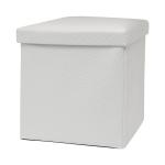 Ez Life White Pouf Ottoman
