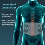 Tynor Lumbo Lacepull Brace, Grey, XXL, 1 Unit