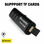 TP TROOPS Mini Clip USB MP3 Music Media Player with Music Player Support TF/SD Card Slot and Earphone