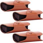 StealODeal Brown Leatherite 15 Card Holder (Set Of 4)