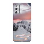 GADGETSWRAP Printed Vinyl Skin Sticker for Samsung Galaxy S20 FE - time lapse photography of curved road with vehicles passing
