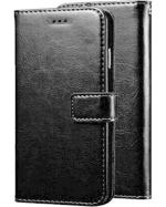 Malvi Gold Samsung Galaxy On5 Black Artificial Leather Flip Cover
