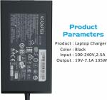 NCC TODAY'S TECHNOLOGY 135W AC Charger with Acer Aspire V 15 Laptop V5-591G N15Q12 Aspire 7 Laptop A715-71G A715-72G A717-72G N17C2 A715-74G N17C2