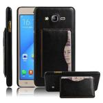 EXCLESIOR Samsung Galaxy On5 Black Shockproof, Card Slot, Kickstand, Leather Back Cover