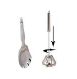 BLUE WONDER Stainless Steel Kitchen Tools Rice Panja With Steel Churner (Multicolour, Pack of 2)