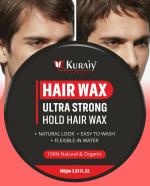 KURAIY Pure Deserve Natural Finish Clay Hair Wax enriched with Argan Oil and Vitamin E Hair Wax (100 g)