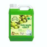 VINITREE Green Amla Dish Washing Liquid | 2x Faster Tough Grease Removal & Natural Fragrance | Removes Odour (5 LTR)