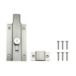 Volo Stainless Steel Heavy Duty Door Security Latch Lock Tower Bolt Baby Latch with Screws for Home and Office, 5 inch
