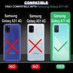 Casotec Shockproof Back Cover Case for Samsung Galaxy A71 4G | 360 Degree Protection | Protective Design | Anti-Scratch Tough Slim TPU Case for Samsung Galaxy A71 4G (Blue)