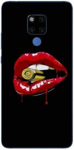 aadia Huawei Mate 20 X Matte Vinyl Lips Printed Mobile Skin Sticker with Scratch Resistant Lamination