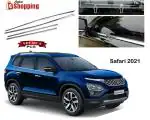 Auto E-Shopping Car Window Lower Garnish Stainless Steel Tata Safari Set of 4 Pieces