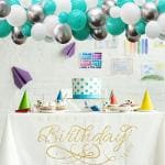 RG Accessories Green, Silver, White Solid Balloon Decoration For Birthday Anniversary Party (Pack Of 92)