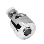 New Ware ABS Dual Flow Aerator with Adjustable Joint 360 Rotatable Faucet Sprayer Head Replacement for Kitchen | Tap extender for Maximum Water Saving (Silver, Chrome Finish)