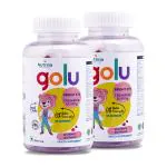 Nutrina Health Labs Golu Bright Eye Gummies For Kids (5-13 years) | With Omega 3(DHA - Algai) | Reduces Eye Strain and Promotes Better Eye Health | 60 Strawberry Flavoured Gummies (Pack of 2)