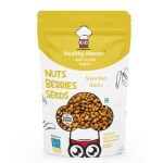 Healthy Master Soya Nut Garlic Keto Diets and Roasted, Ready-To-Eat Snack 500 g