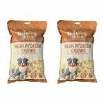 BARKER'S BITES High Protein Chews Dog Puppy Biscuits Combo || Treat to nourish dogs of all Ages Milk 1.4 kg (2x0.7 kg)