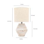 Wooden White & Beige