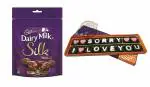 I am Sorry Gift for Girlfriend, Boyfriend, Husband, Wife -Gift Pack of Sorry I Love You Chocolate message with Cadbury Silk Mini pack-162 gm