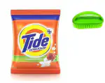 Tide Plus Double Power Detergent Powder 3 Kg ( 1.5kg x 2 Packs ) + Plastic Soft Cloth Brush 1pc |