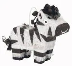 Tiki Times Mini Zebra Pinata Favor Decoration Each for Boys and Girls Birthday Parties
