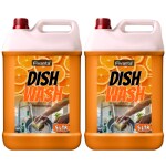 Fivanta Dishwash Liquid 10 Liter Orange | Leaves No Residue | Orange Fragrance | Grease Cleaner For All Utensils