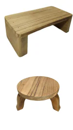 MOMIN TRADERS Chopping Table & Roti Chakla Combo (Pack Of 2)