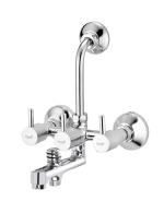 Prestige Turbo brass 3 in 1 wall mixer For Bathroom (silver)