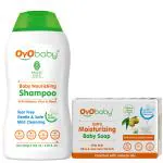 OYOBABY Kit for New Born baby shampoo and gentle Soap, 2 Skin and Hair Care Moisturizing Baby soap for soft and Smooth Skin & Hair