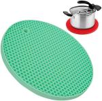 See Inside Silicone Trivet Mats Hot Pot Holders Drying Mat for Kitchen Round Trivet  (Pack of 1)