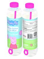 Play Magic Peppa Pig Bubble Solution With Wand 944ML| Thick Viscous Concentrate Solution| Blow More Bubbles| Refill Solution| Birthday Return Gifts| Outdoor Indoor Toy for Kids 3+