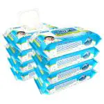 Glider Baby Wipes With Aloe Vera & Vitmain E Moisture Lock Flip-Top 72 pcs (Pack of 8)