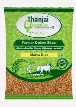 Thanjai Organics Matta Rice , 1 Kg | Kerala Red Matta Rice | Palakkadanb Matta Rice | Traditional Parboiled Matta Rice with Low GI Index